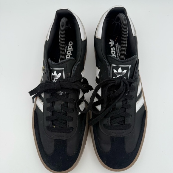 Women’s Adidas Originals Sambae Black White Gum Platform Sneakers Shoes Size 10 - Picture 5 of 7